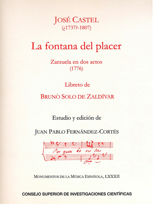 Presentación libro: . La fontana del placer. Una zarzuela inédita de José Castel