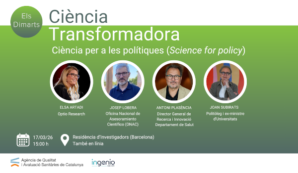 Los Martes de Ciencia Transformadora. Ciencia para las políticas (Science for policy)